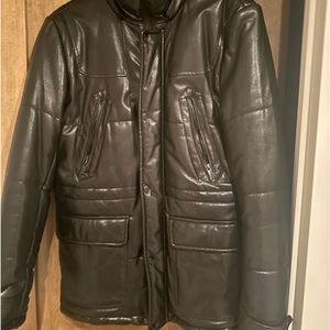 Zara Faux Leather Winter Jacket